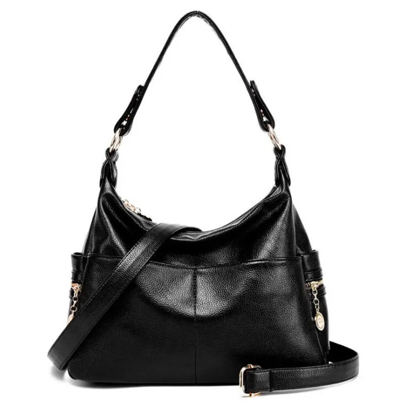 

S.IKRR Women Handbag Designer Shoulder Bag Spring New Style Casual Leather Handbags Tassel Leather Bag Ms Hand One-Shoulder Bag
