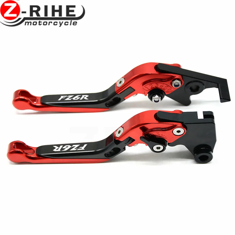 

Motorcycle Accessories CNC Aluminum Folding Extendable Brake Clutch Levers For YAMAHA FZ6R 2009-2015 2010 2011 2013 2012 2014