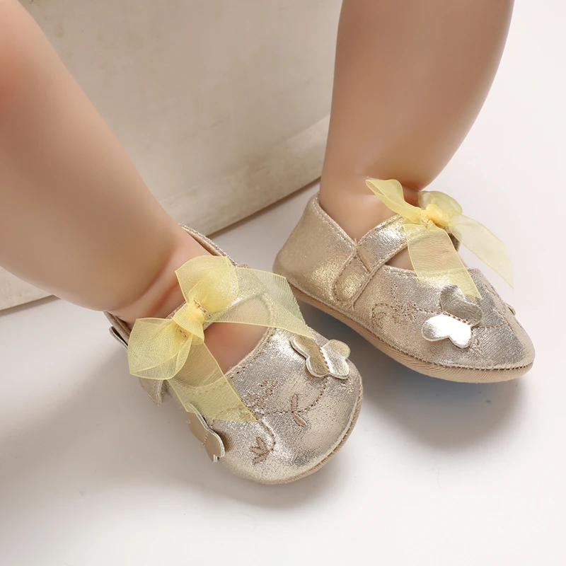 

Toddler Infant Baby Girls Shoes Anti-Slip Soft Sole Walking Shoes Bowknot Floral Shoes Butterfly Cute Casual Shoes Summer