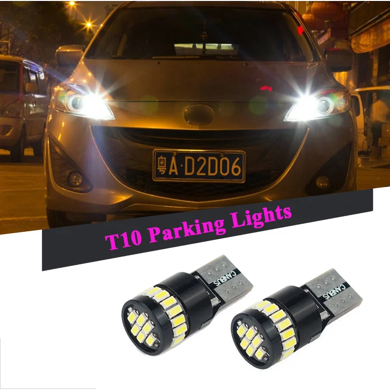 2pcs T10 W5W Canbus 168 194 LED Clearance Parking Lights Bulbs For