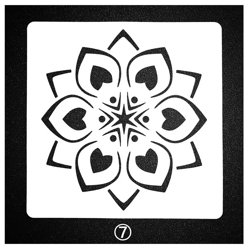

Mandala Flower Pattern Stencils For Painting Scrapbooking Stamp Cake Decorating Tool Embossing Paper Card Album DIY Decoration