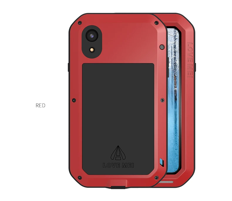 Gorilla Glass) Мощный чехол LOVE MEI для iphone X XS Max XR телефона 8 6 6s 7 Plus водонепроницаемый