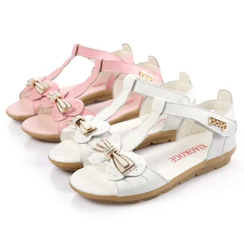

Girls Sandals Children's Shoes kids shoes girls summer shoes genuine leather sandals flat heels hook&loop whole sale hot new