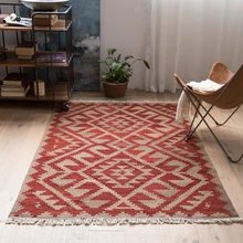 Видение вкус красный килим нация ветер геометрии Современная шерсть руководство спальня гостиная ковер Tapestrygc193kilimyg40