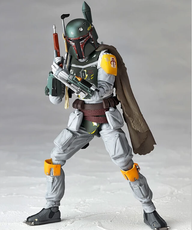 Star Wars Boba Fett Action Figure PVC Revoltech 150mm Anime Movie Toys Boba Fett Star Wars Action Figures Revoltech Toy