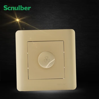 

one gang 86mm light led luxury champagne wall switch panel dimmer