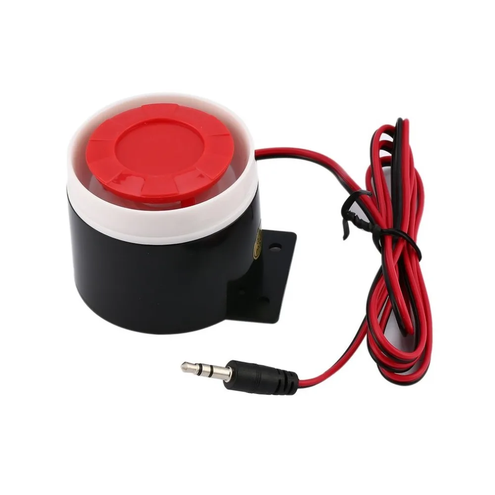 

DC 12V Mini Wired Siren Horn Security Anti-Theft Alarm Horn 120dB Loudly Siren For Wireless Home Alarm Security System