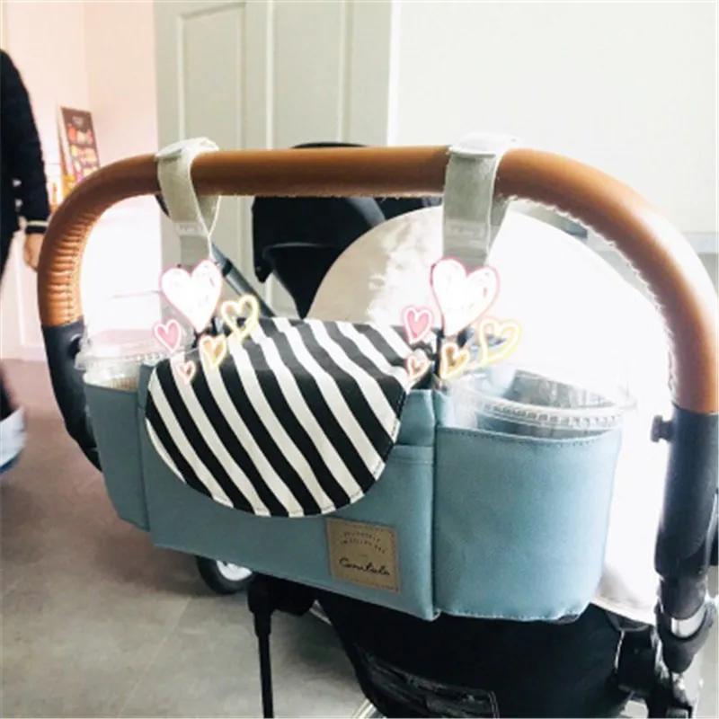 

Universal Baby Stroller Organizer Mummy Diaper Bag Multifunction Mummy Bag Baby Carriage Pram Cup Holder Stroller Accessories