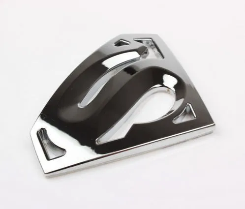 

Free Shipping 10PCS Metal Auto Car 3D Black Superman Super man Shield Emblem Badge Decal Sticker