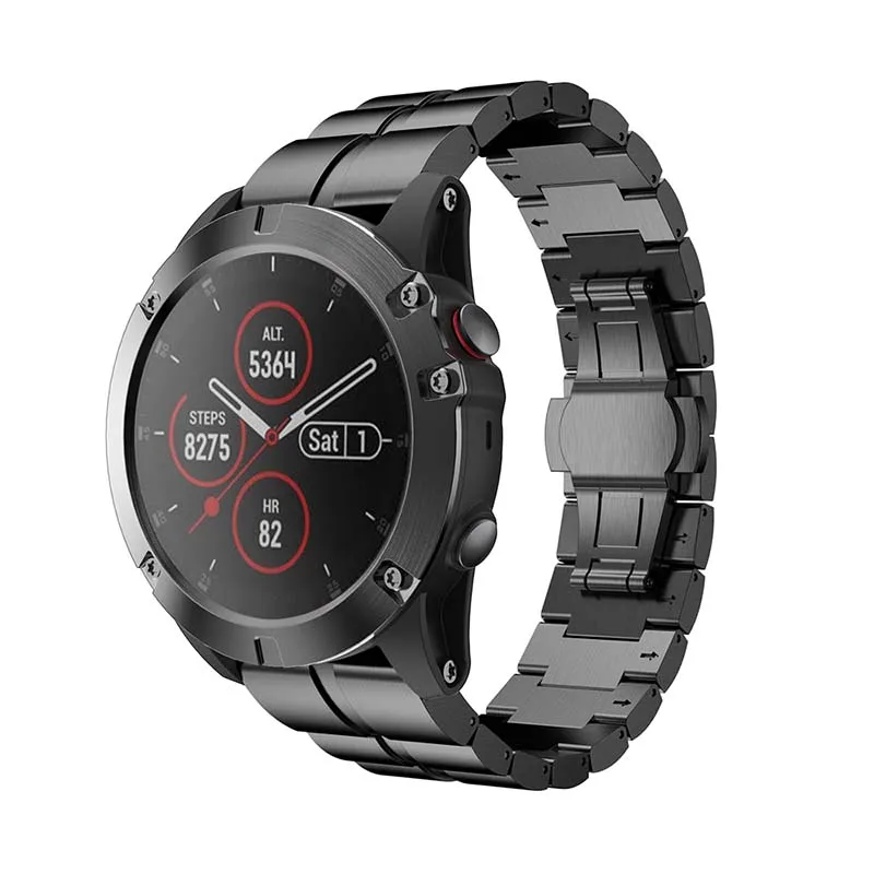 

Newly Watch Band Kit Steel Strap Replacement Watchband for Garmin Fenix 5X Plus Smartwatch DC128