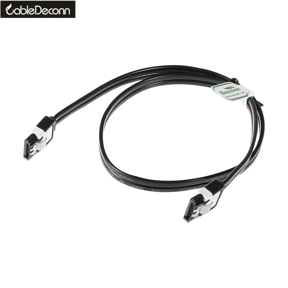 2 шт./лот Serial ATA 7P SATA 3 III 6 ГБ/сек. черный кабель для передачи данных 0 5 см|sata 3|sata satacable