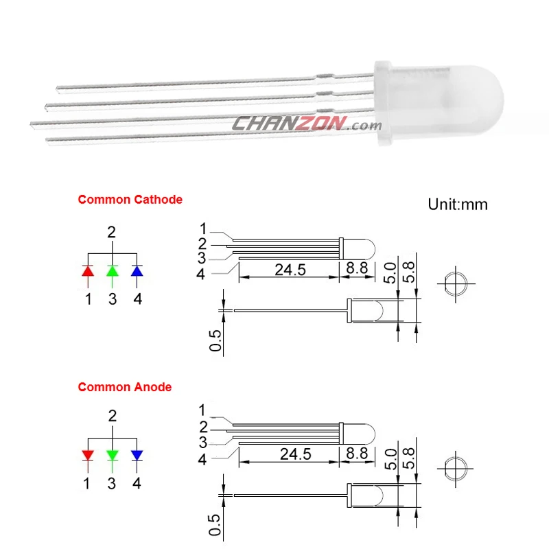 Rgb светодиод схема. RGB светодиод 5мм распиновка. Полярность RGB светодиода. RGB светодиод с общим катодом. Катод светодиода RGB.