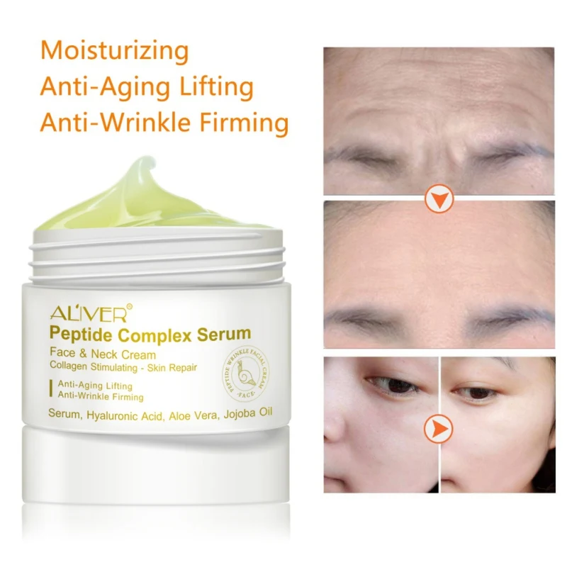 Polypeptide Essence Cream Moisturizing Firming Skin Lighten Fine Lines Anti-Wrinkle Anti-Aging Face Serum Long Lasting