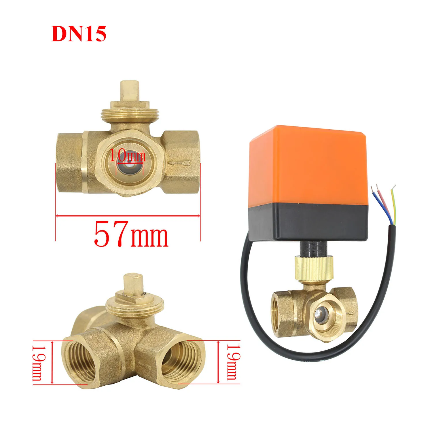 AC220V/24 В DC5V/12 В/24 В 2 way латунь шаровой клапан с электроприводом Электрический шаровой кран с электрическим приводом DN15-DN50 Nomally открыть/закрыть