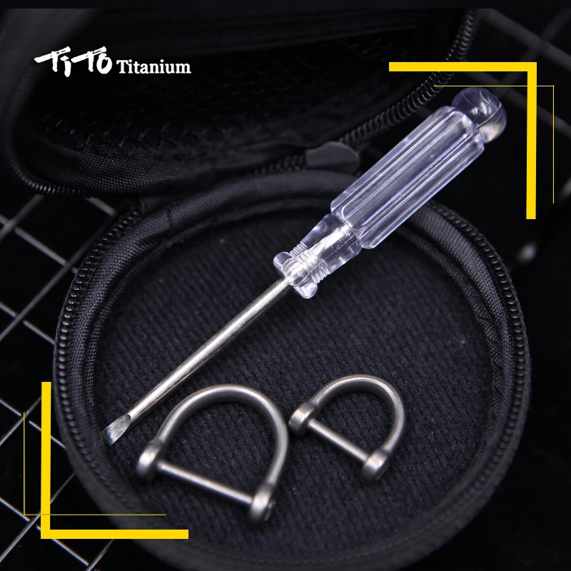 Mini Simple Titanium Alloy Key Chain Clasp Clips keyhook Key Ring Outdoor Tool key chain clip