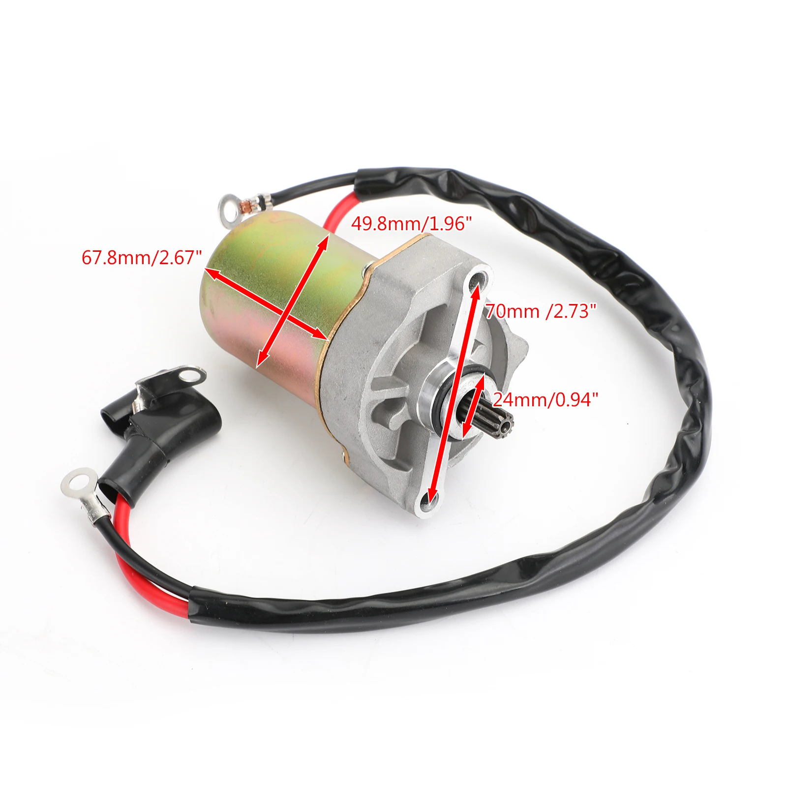 Areyourshop Starter Motor For Yamaha YFM90R RAPTOR 90 2009- 90cc 43D-H1800-00 99999-04128 Motorcycle