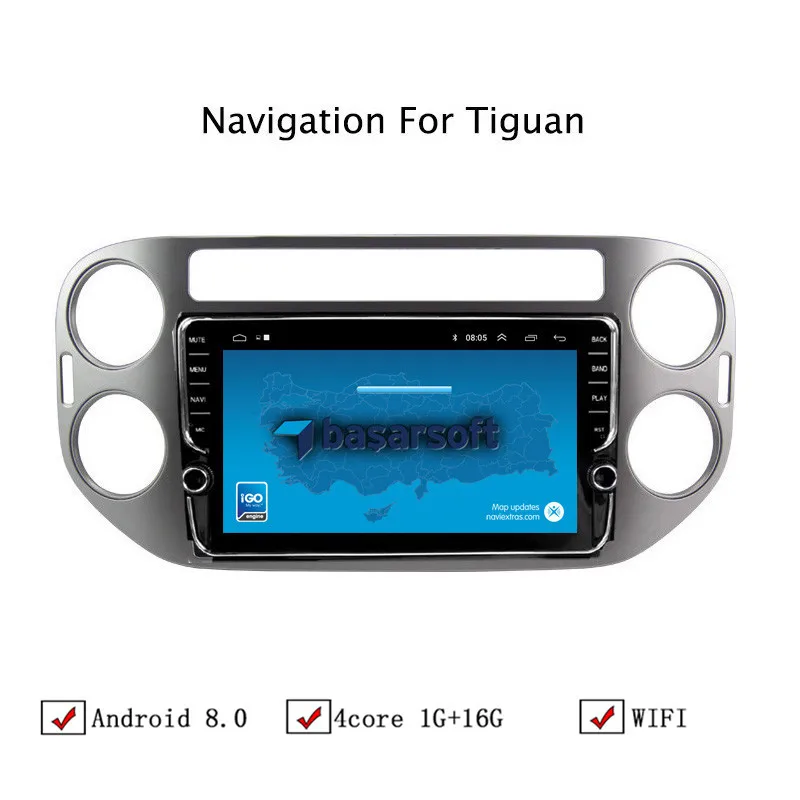 9 &quotAndroid 8 1 автомобильный gps-навигатор для VW Tiguan 2010-2018 Автомагнитола стерео