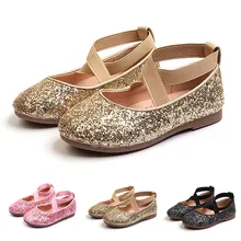 Новое поступление; детская обувь принцессы с блестками для маленьких девочек; Танцевальная обувь; тонкие туфли на плоской подошве; модная популярная обувь; W#4
