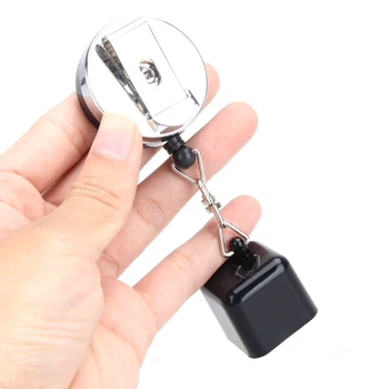 

Retractable Billiards Snooker Pool Cue Chalk Holder Retractable Drawing Belt Clip Billiards Chalk Holder Fits Standard Size