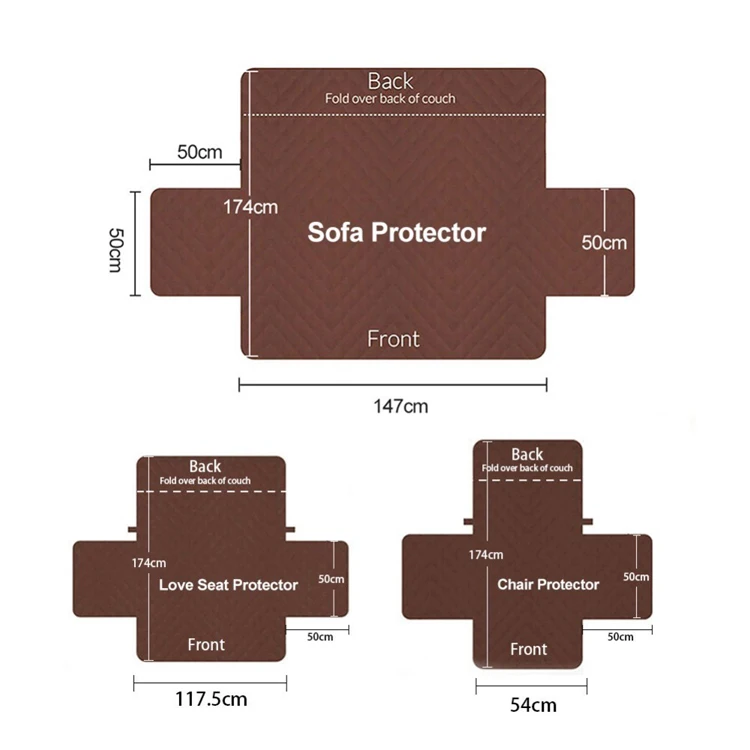1/2/3 местный водонепроницаемый стеганый диванных чехлов для собак домашних животных для малышей противоскользящие диван кресло-кровать чехлов кресло, мебель протектор