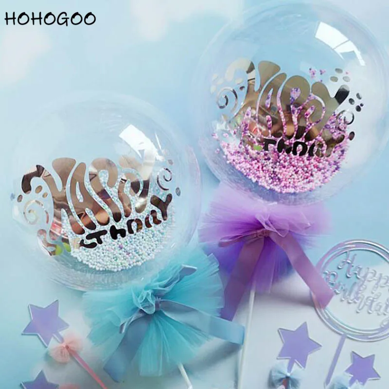 Hohogoo 1set 5 Inch Happy Birthday Letter Balloon Decoration
