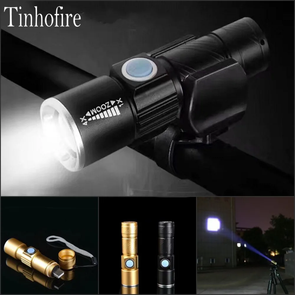 Bike Light Ultra Bright Stretch Zoom Q5 200m Bicycle Front LED