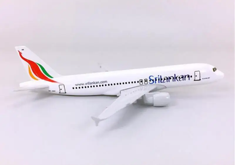 20 см самолет Airbus Sri Lanka A320 SriLankan авиалиний сплав самолет с модель колеса детские игрушки дети подарок для коллекции