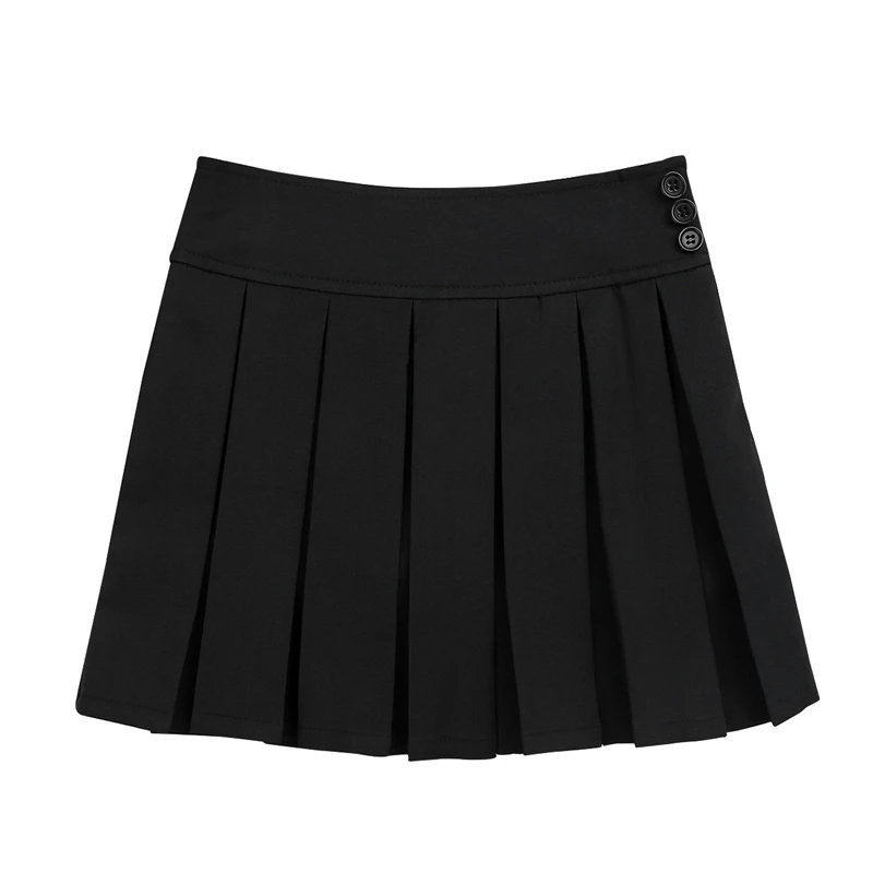 Новые юбки для девочек, хлопковые плиссированные юбки в японском стиле с высокой талией, школьная форма для девочек 4-14 лет, детские юбки в консервативном стиле для подростков