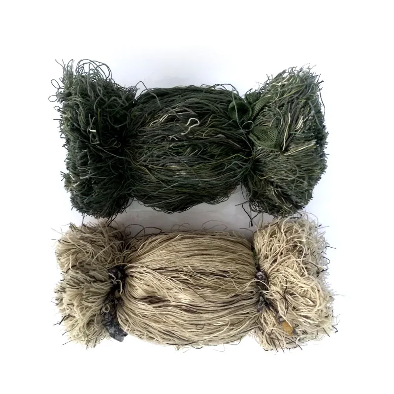 Разноцветный Камуфляжный вес 2 фунта трава стиль ghillie костюм нить джутовая пряжа