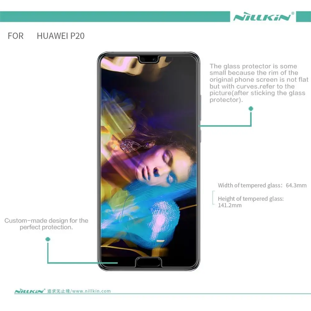 Закаленное стекло для huawei P20 NILLKIN Amazing H противовзрывное закаленное стекло для защиты экрана для huawei P20 Pro - Цвет: For Huawei P20