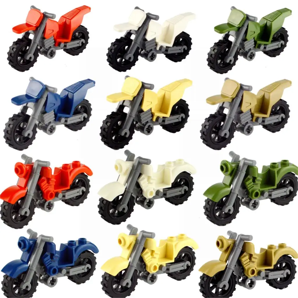 

Legoing City Blocks SWAT MOC Motor Vehicles Motorcycle Building Blocks Toys For Children Assemble City Legoing Motor Parts Toy
