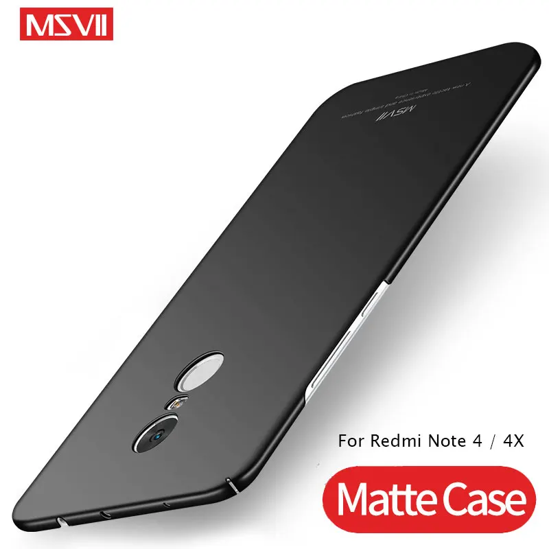 

Xiaomi Redmi Note 4 Case Msvii Matte Cover For Xiaomi Redmi Note 4X Global Version Case Xiami PC Cover For Redmi Note4x 4 x Case