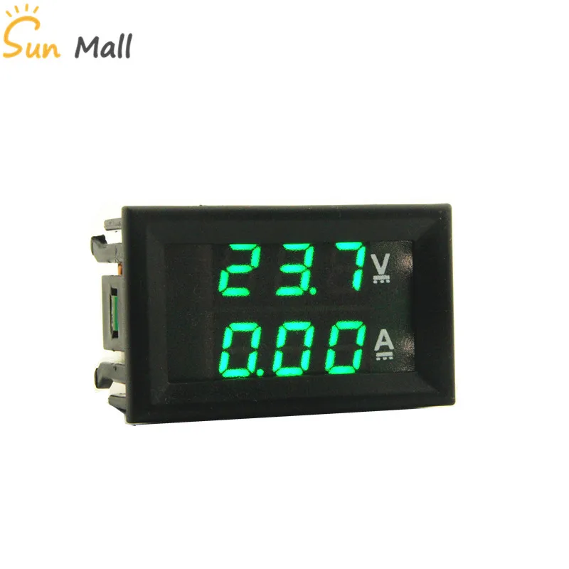 

Free Shipping DC 100V 10A Green-Green 0.28inch LED Digital Voltmeter Ammeter Volt Ampere Meter Amperemeter Voltage Indicator