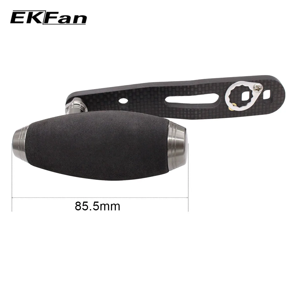 Carretel de Pesca Forma de Fibra de Carbono Alça de Pesca para Trolling Ekfan Novo Design Furos Duplos Rocker T-em Roda 8*5 5 Carretilhas de pesca