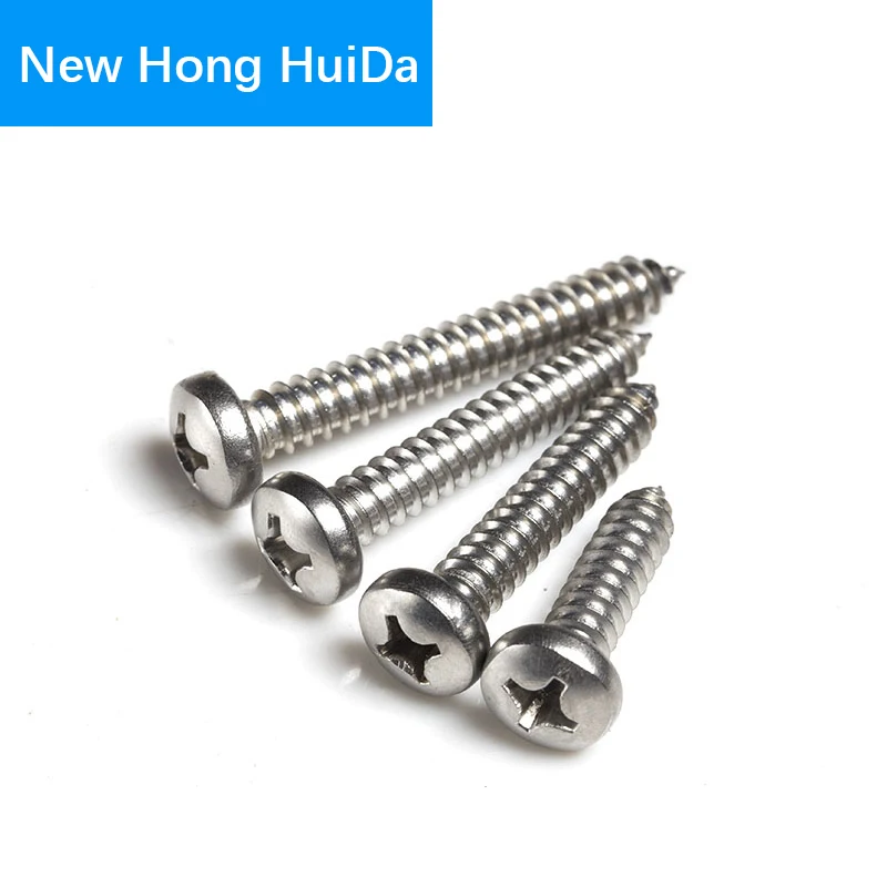 

M3 Phillips Cross Recessed Round Pan Head Metal Self Tapping Screws Thread Metric Bolts Fastener Hardware 304 Stainless Steel