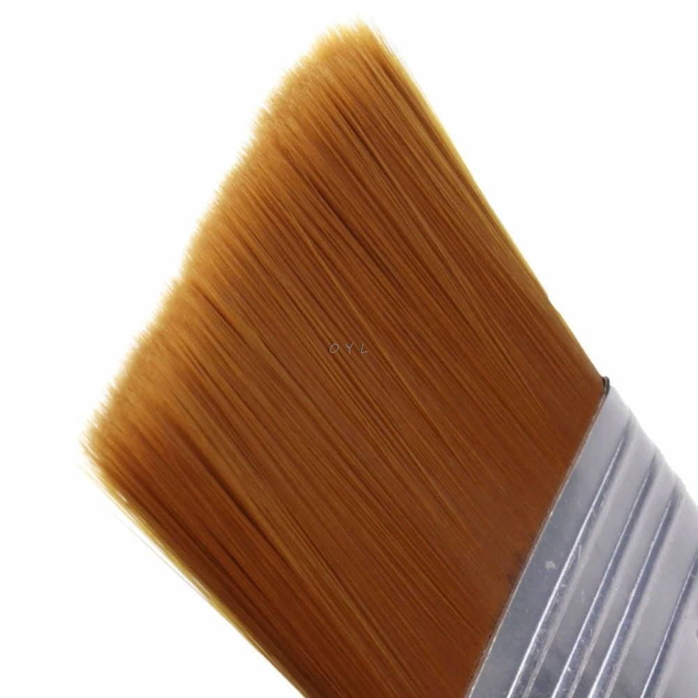 1 шт. плоские кончики кисти для художника нейлоновая краска для волос масляная краска Акварельная краска художественная ручка 7 моделей