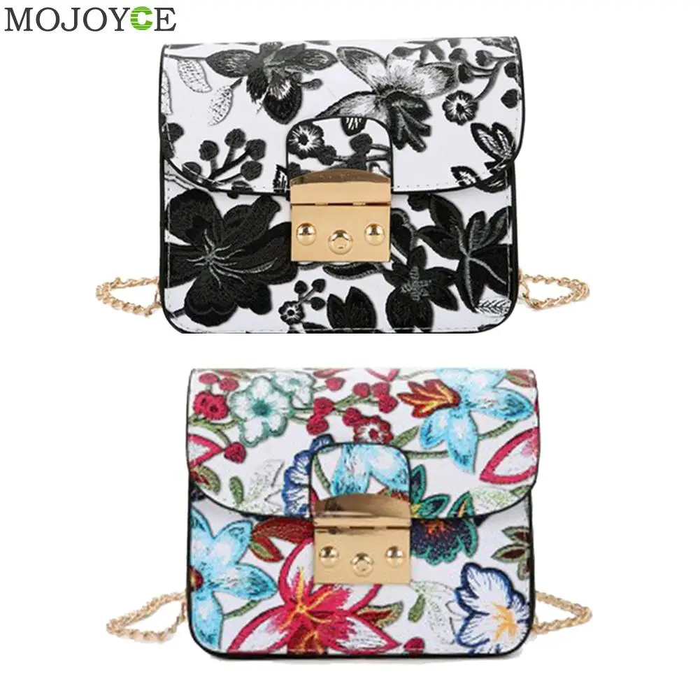 Flower Printed Women Leather Handbags Mini Chain Bag PU Shoulder Crossbody Bag Women Mssenger Bags Small Handbag Mini Bolsas Flower Printed Women Leather Handbags Mini Chain Bag PU Shoulder Crossbody Bag Women Mssenger Bags Small Handbag Mini Bolsas