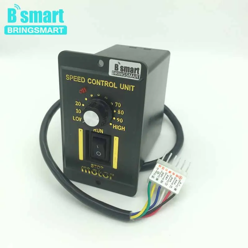 Bringsmart 220V AC Gear Motor Speed Controller 6W-250W Reversing Controller Single-phase Moto Stepless Speed Regulation Bringsmart 220V AC Gear Motor Speed Controller 6W-250W Reversing Controller Single-phase Moto Stepless Speed Regulation