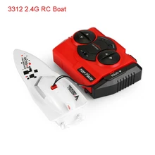 Create Toys 3312 2.4G 2CH Mini RC Racing Boat Volvo Rowing XSTR62 High Powered with Dual Propellers Radio Remote Control Toys