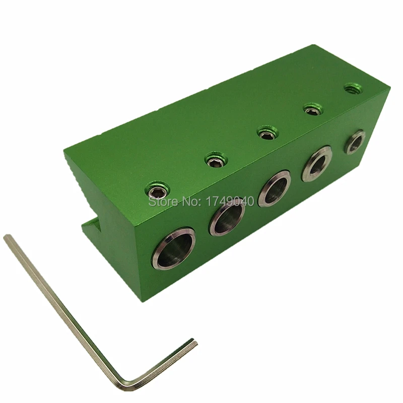 

Pocket Hole Dowel Jig 5mm 6mm 8mm 9mm 10mm Woodwork Hole Depth Stop Collar Guides Wood Joint Straight Angle 90 Degree W/ Wrench