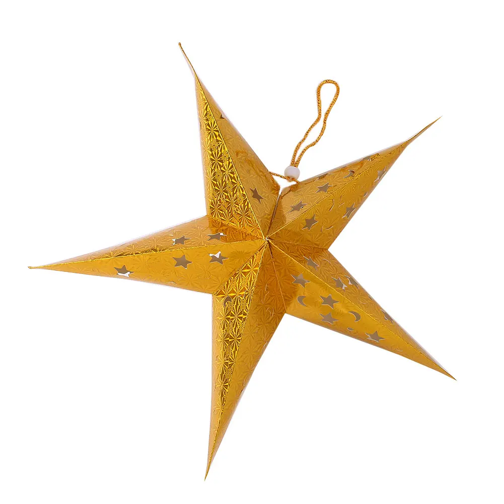 Пятиконечная звезда 60 см Рождественский абажур лампа фонарь светильник Рождественская елка фестиваль вечерние подвесной красивый