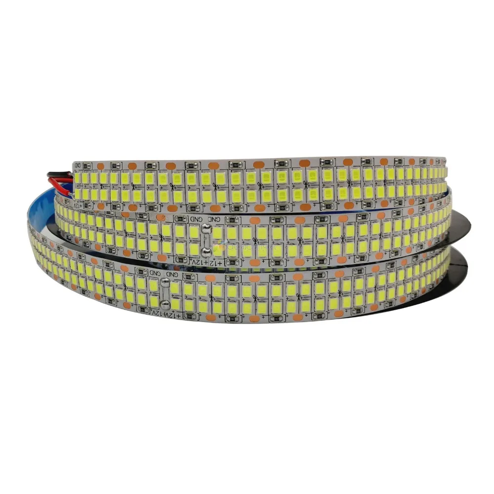 Светодиодный прожектор 5 м 2835 SMD 480/м гибкая двухрядная Светодиодная лента 12 В