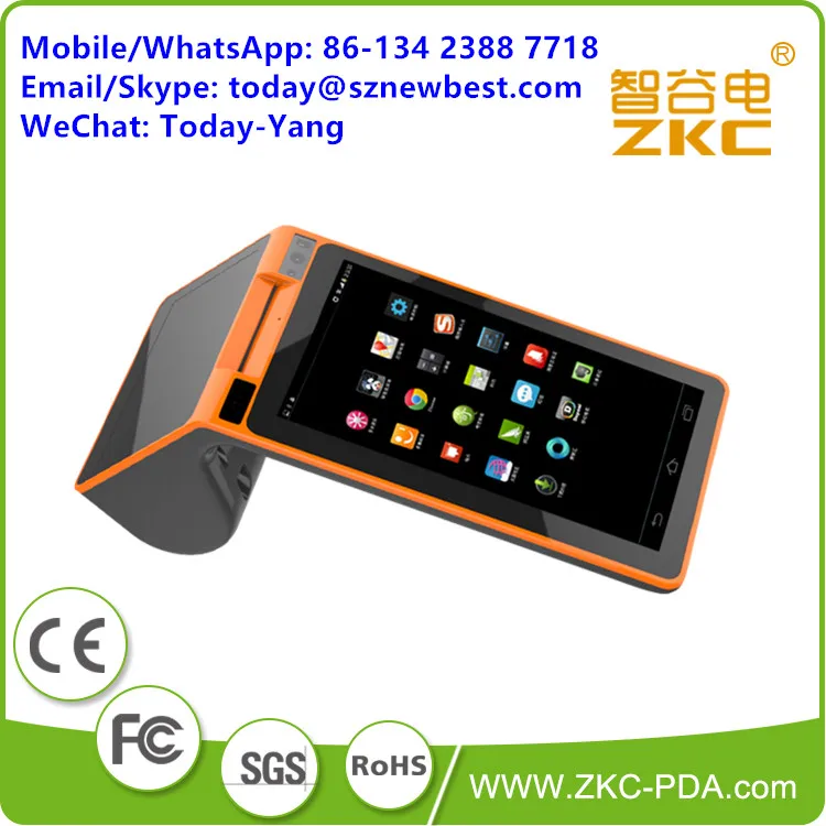 ZKC PC901 Android Smart POS терминал сканер штрих-кода с 58 мм Термопринтер | Компьютеры и офис