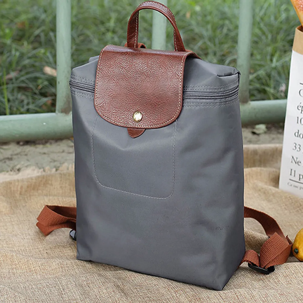 Нейлоновая сумка на молнии для отдыха и путешествий, студенческий рюкзак, складная сумка, сумка через плечо для девочек, женский рюкзак для путешествий Mochila