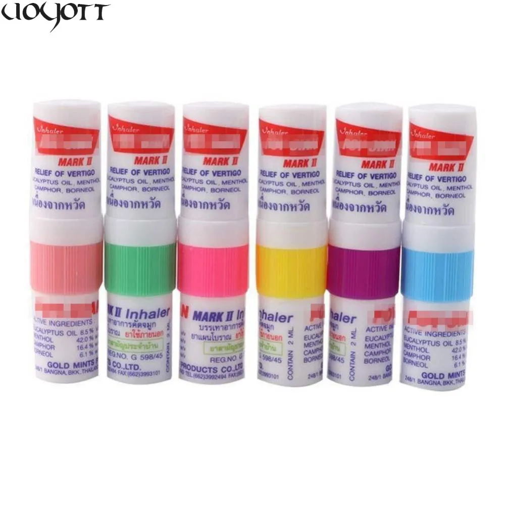 1Pc Thailand Herbal Nasal Nasal Inhaler Stick Mint Cylinder Essential