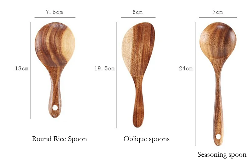 Tofok деревянная рисовая ложка большой совок для супа с длинной ручкой лопатка легкий ковш антипригарная вок-Сковорода Лопата Тернер многоразовая кухонная посуда