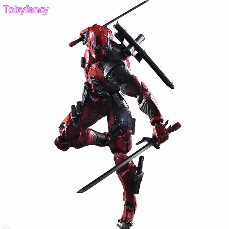 

Deadpool Figure Play Arts Kai Wolverine X Men X-MEN Play Arts Kai Deadpool Wade Winston Wilson PVC Action Figure 260mm Doll Toy