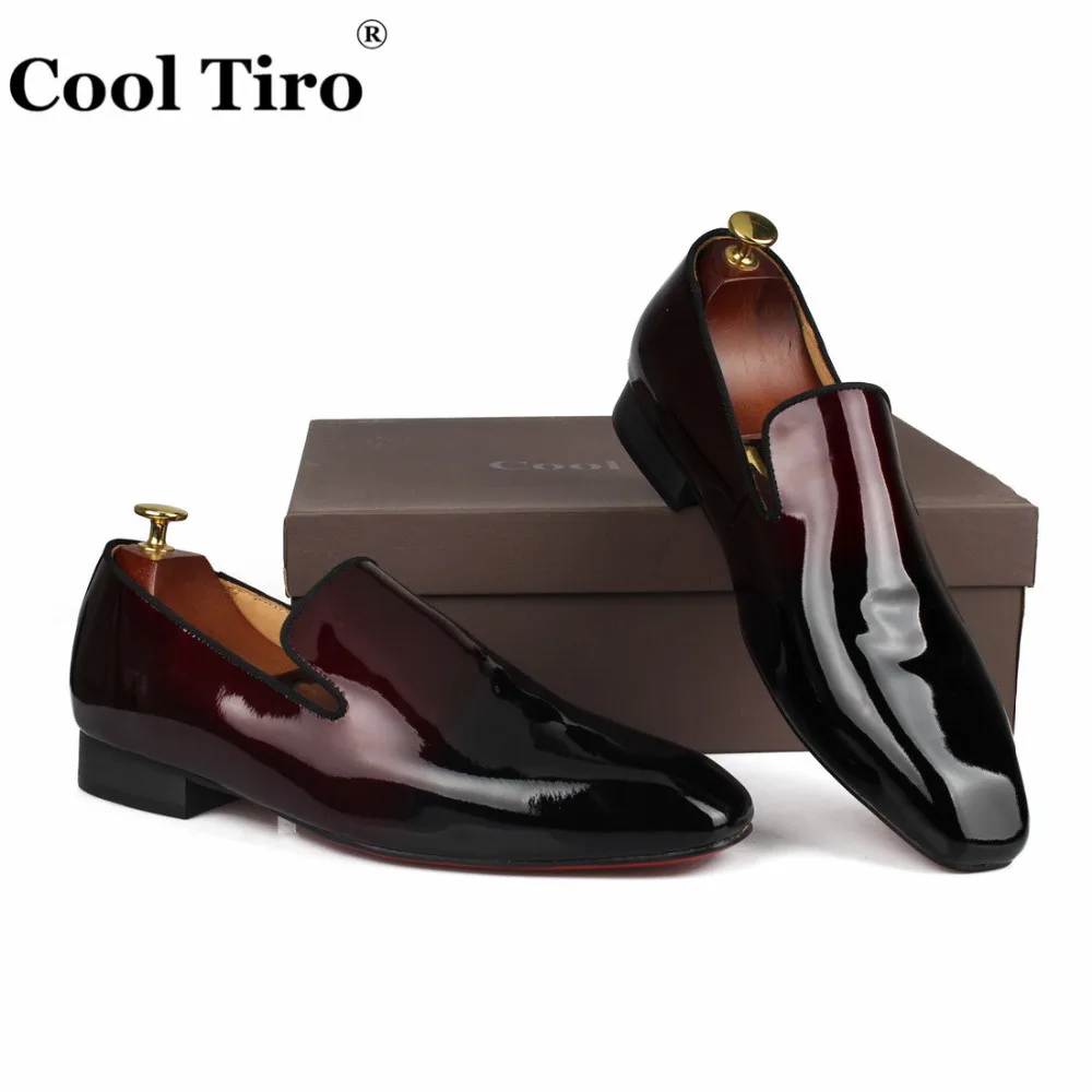 Gradient color Genuine Leather Loafers (7)