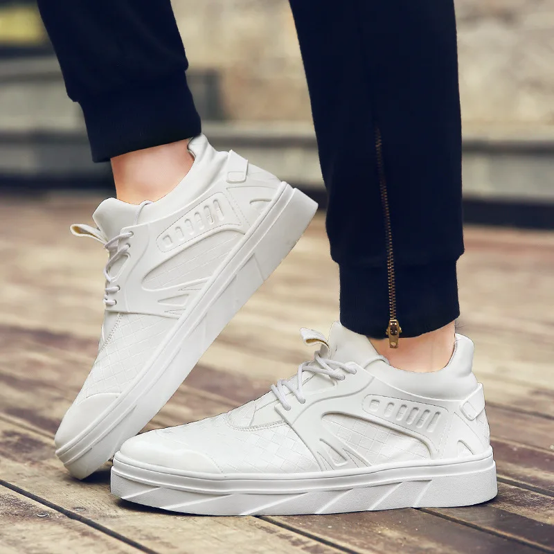 Black White Pour cun Lacets Bottes white Air En Black Hommes Chaussures Homme Plates Confortable Belle Style cun Spécial Classique À Plein Sneakers De Mode Tendance mNPv8n0Owy
