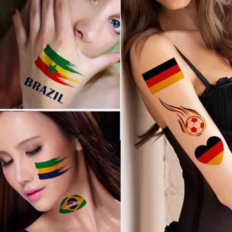 2014 Brazil World Cup Soccer Flag Face Tattoo Sticker Nail StickerSafe  Temporary Tattoo Sticker for Football Fans  China Flag Lip Sticker and Flag  Face Sticker price  MadeinChinacom